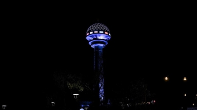Türk Devletleri İşbirliği Günü'nde İstanbul ile Ankara'daki bazı köprü ve binalar turkuaz renge büründü
