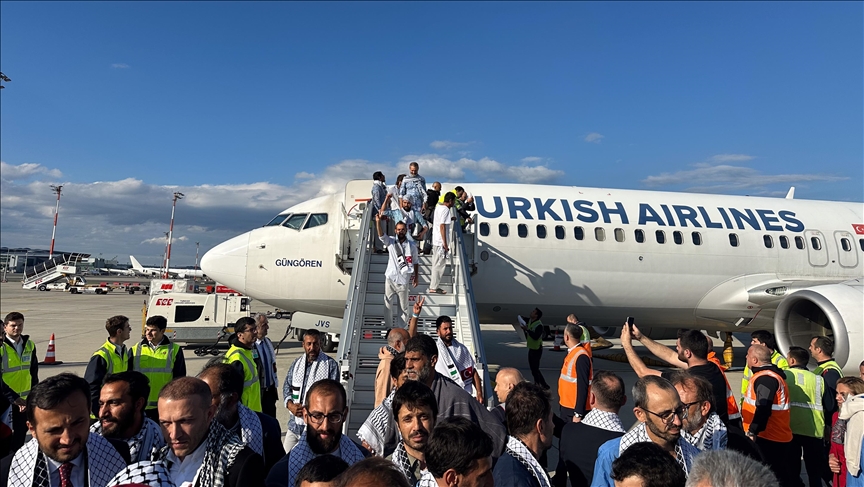 Un avion transportant des citoyens turcs et d’autres ressortissants de la Flottille mondiale Sumud a quitté Israël