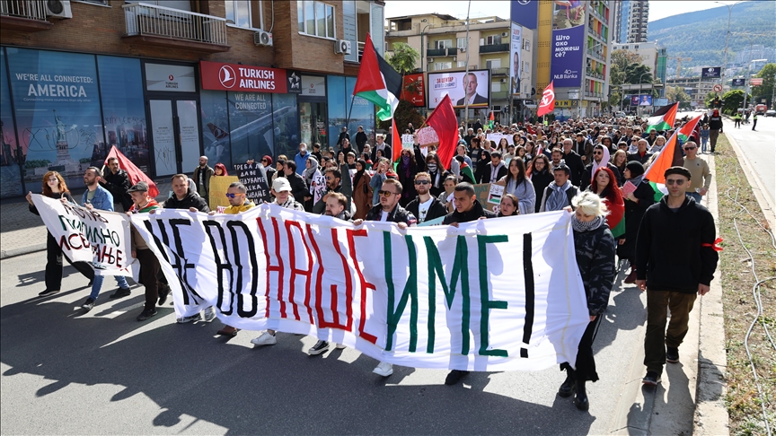 Shkup, mbahet protestë solidariteti me popullin palestinez