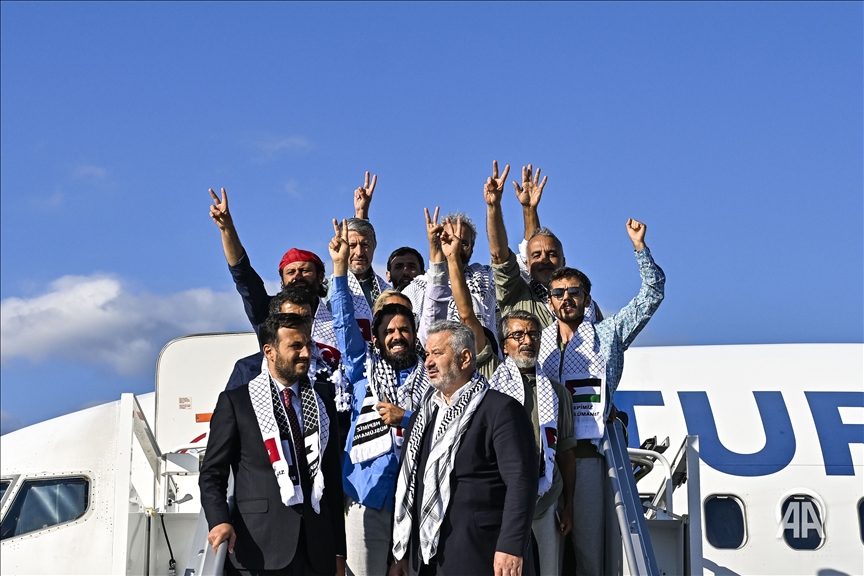 Flight to Türkiye after Israeli detention 'end of nightmare,' says Italian activist of Gaza aid flotilla