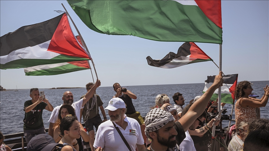German journalist aboard Freedom Flotilla says mission to Gaza must continue despite Israeli attacks