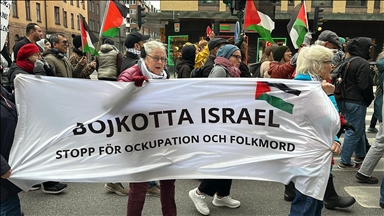 İsrail’in Küresel Sumud Filosu’na yönelik saldırısı İsveç'te protesto edildi