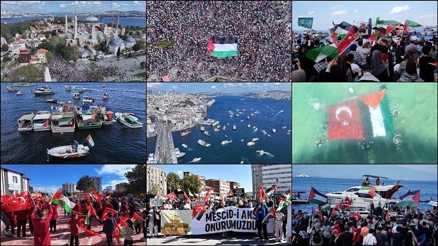 Veliki marš podrške humanitarnoj flotili za Gazu održan u Istanbulu