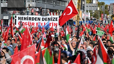 Kabine üyelerinden "Gazze Kararlılık Yürüyüşü"ne destek 