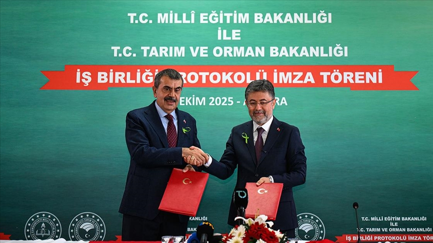 Milli Eğitim ile Tarım ve Orman bakanlıkları arasında "çatı protokolü" imzalandı