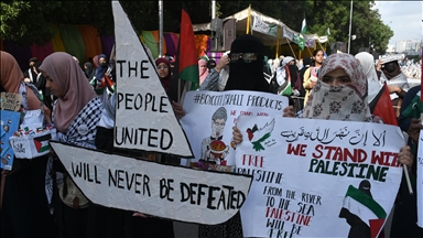 Pakistan, mijëra njerëz protestojnë kundër gjenocidit të Izraelit ndaj banorëve të Gazës