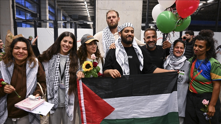 Küresel Sumud Filosu’nda yer alan Alman aktivistler ülkelerine döndü