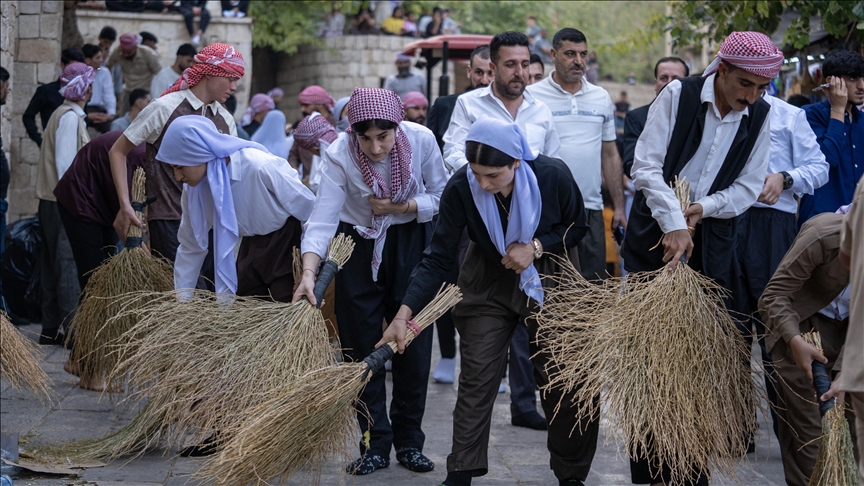 بەڕێوەچوونی جەژنی جەما لە پەرستگای لالش