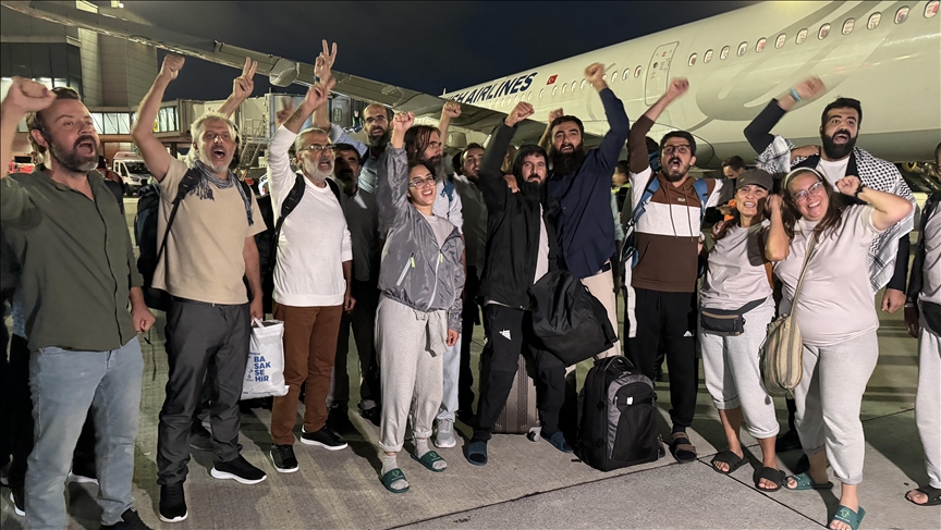 Küresel  Sumud Filosu aktivisti 15 Türk İstanbul'da