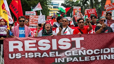 Philippines protestors demand end to 2 years of Israeli genocide in Gaza