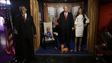 Activists stage protest against Netanyahu, Trump at Madrid Wax Museum