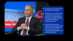 İçişleri Bakanı Yerlikaya, trafikte yeni dönemi Anadolu Ajansı özel yayınında anlattı