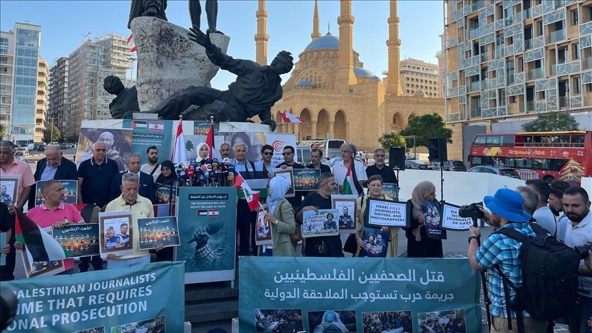 بذكرى الإبادة.. صحافيو لبنان يتضامنون مع زملائهم الفلسطينيين