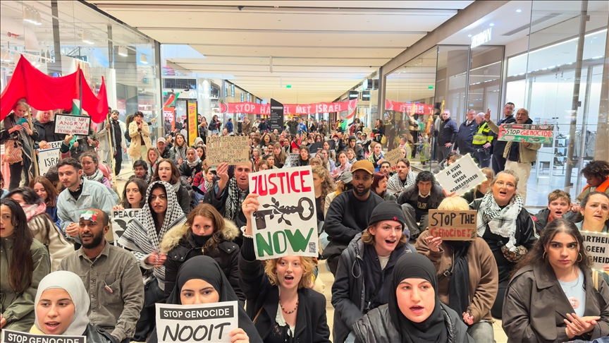 Protesters stage sit-ins in several Dutch cities in support of Palestine