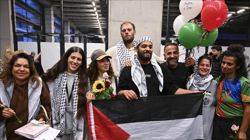 German flotilla activists return home from Israeli detention, recount abuse German flotilla activists return home from Israeli detention, recount abuse