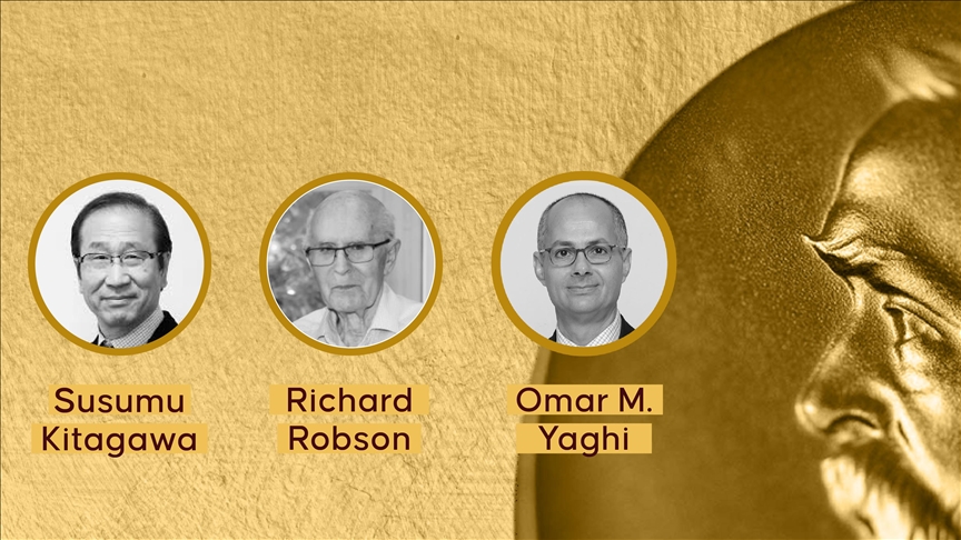 3 scientists win 2025 Nobel Prize in Chemistry for developing metal-organic frameworks