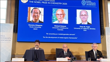 Nobel de chimie 2025 : Trois scientifiques récompensés pour leurs travaux sur les structures métallo-organiques