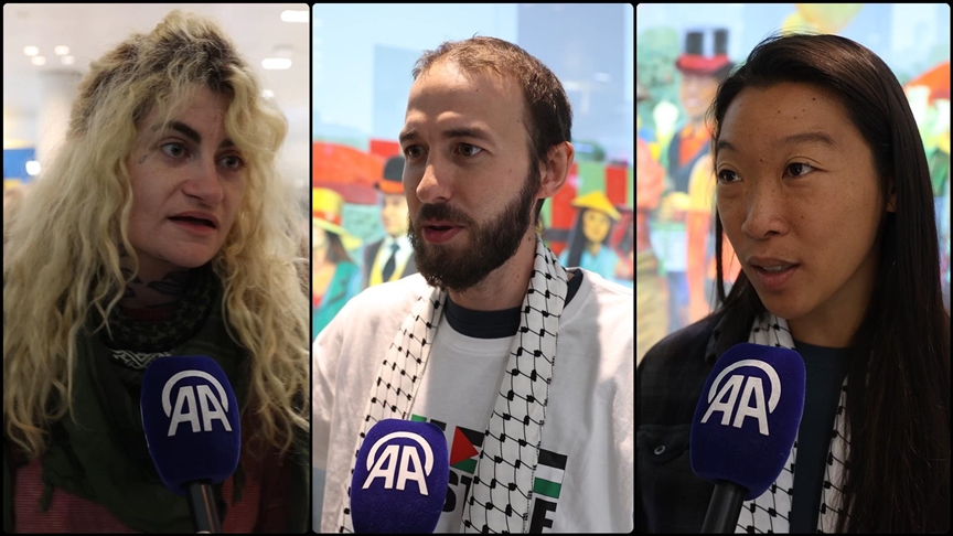 Küresel Sumud Filosu'nun ABD'li aktivistleri, alıkonuldukları İsrail'de yaşadıkları muameleleri anlattı