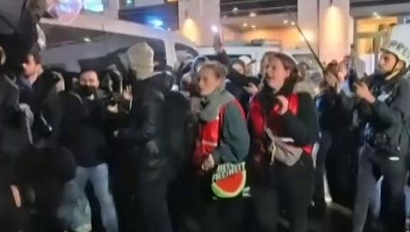 German lawmaker punched by police officer during Gaza protest