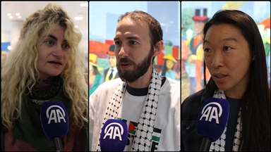 Küresel Sumud Filosu'nun ABD'li aktivistleri, alıkonuldukları İsrail'de yaşadıkları muameleleri anlattı