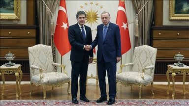 Turkish President Erdogan receives head of Iraq's Kurdish Regional Government