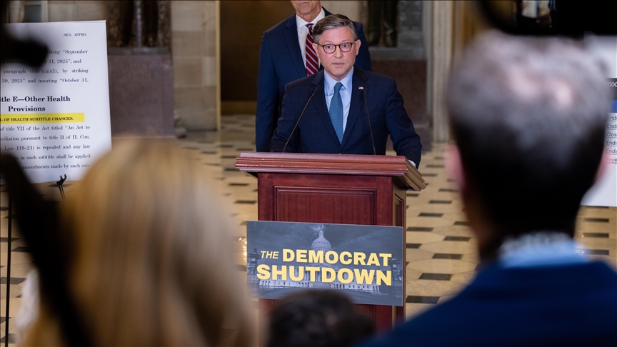 US House speaker says lower chamber to remain closed until government shutdown ends