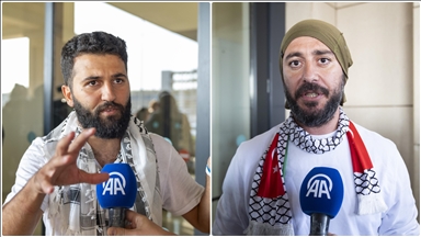Özgürlük Filosu'ndaki Türk aktivistler gazetecilere konuştu
