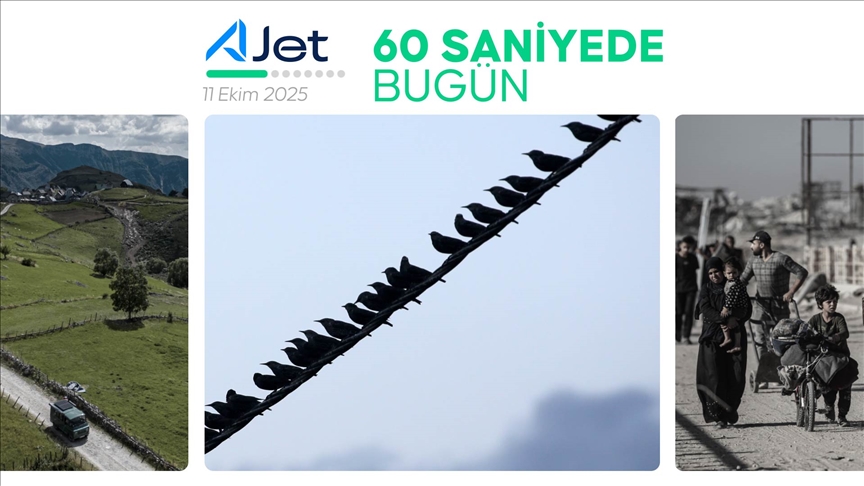 60 saniyede bugün (11 Ekim 2025) 
