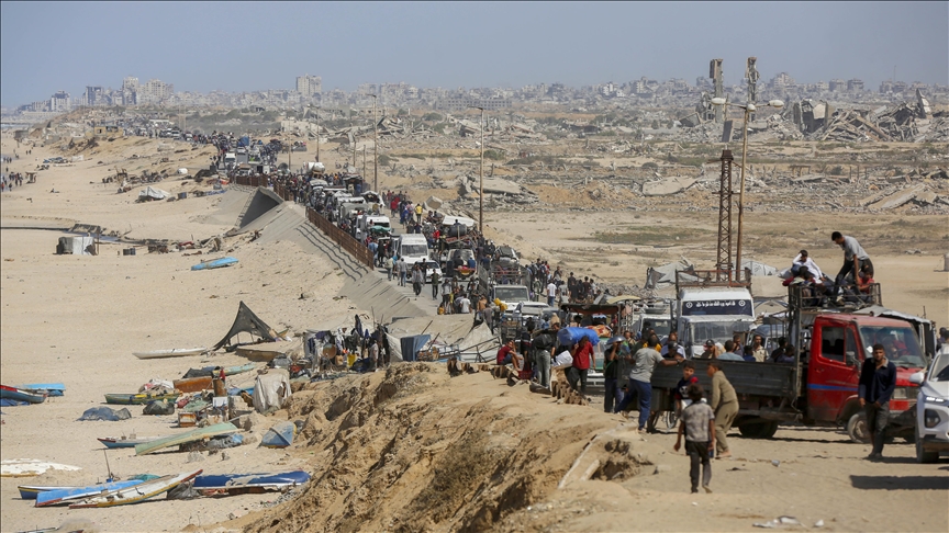 Palestinians return to ruined homes in Gaza City after deadly Israeli assault