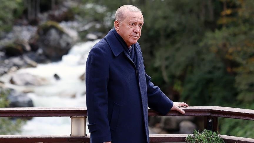 الرئيس أردوغان يتفقد هضبة "آيدر" السياحية بولاية ريزة