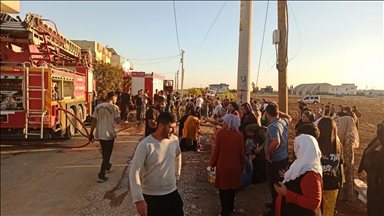 Li Mêrdînê avahiyek şewitî, zarokek mir û 12 kes rakirin nexweşxaneyê