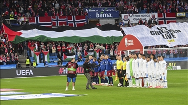 Norvežani tokom utakmice s Izraelom pružili podršku Palestini