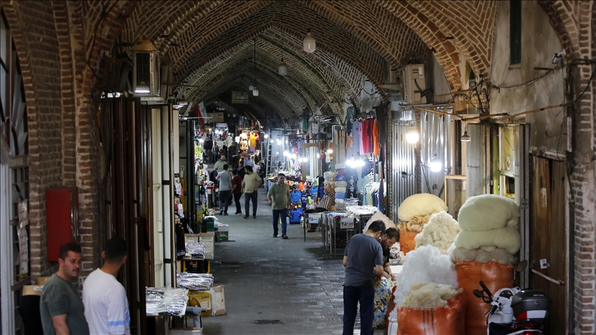 Çarshia e vjetër e Tebrizit në Iran, një trashëgimi e Rrugës së Mëndafshit