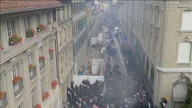 İsviçre polisi, Filistin'e destek gösterisine müdahale etti