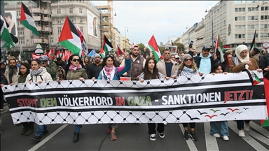 Thousands in Vienna rally for Gaza, urge Austria to sanction Israel