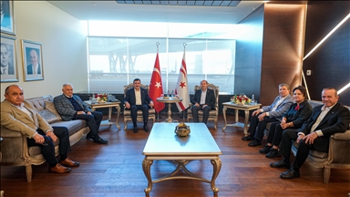Cumhurbaşkanı Yardımcısı Yılmaz, KKTC Cumhurbaşkanı Tatar ile görüştü