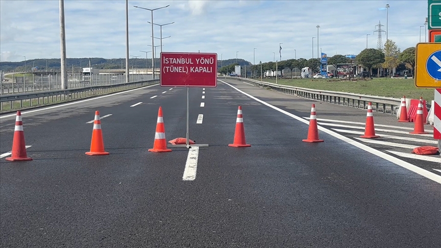 Bolu Dağı Tüneli İstanbul yönü, 31 Ekim'e kadar günde 5 saat kapatılacak
