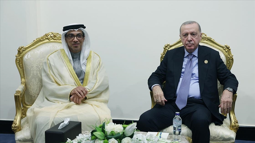 Cumhurbaşkanı Erdoğan, BAE Veliaht Prensi Al Nahyan'ı kabul etti