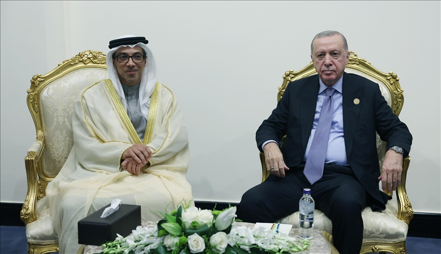دیدار اردوغان و معاون رئیس و معاون نخستوزیر امارات در شرمالشیخ