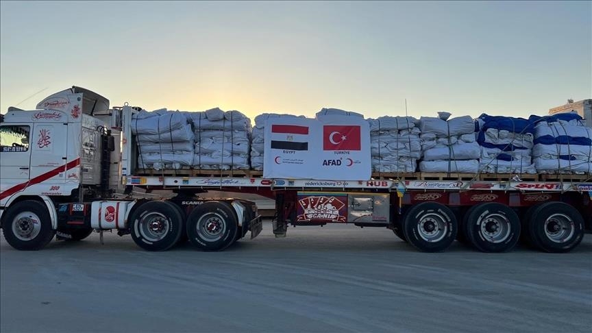 AFAD şandina alîkariya mirovî ya ji bo Xezeyê didomîne