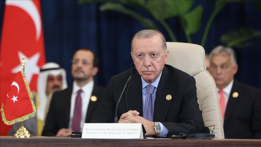 Turkish president attends Sharm el-Sheikh Peace Summit on Gaza ceasefire agreement