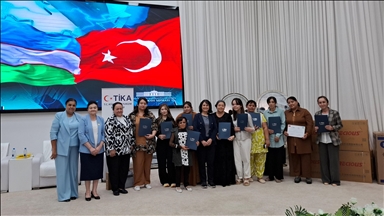  TİKA предоставила оборудование женщинам-предпринимателям в Узбекистане