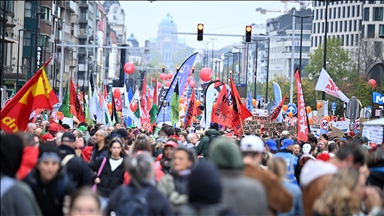 Thousands take to streets of Brussels as national strike causes major disruptions