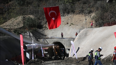 Depremlerin vurduğu Hatay'da 11,2 kilometrelik atık su tüneli inşa ediliyor