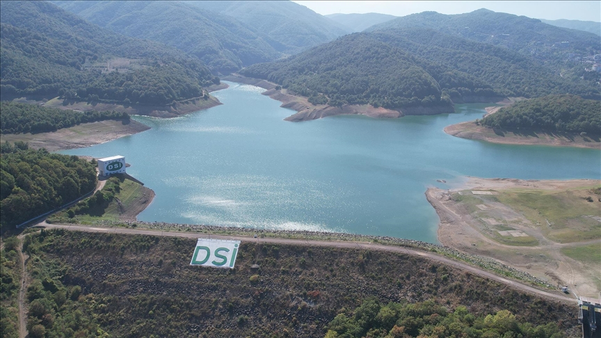 Yalova'nın su ihtiyacının karşılandığı Gökçe Barajı'nda su seviyesi düştü