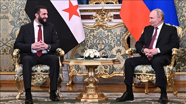 Rusya Devlet Başkanı Putin, Suriye Cumhurbaşkanı Şara ile bir araya geldi