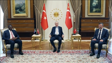 أردوغان يستقبل نائب رئيس جنوب إفريقيا في أنقرة