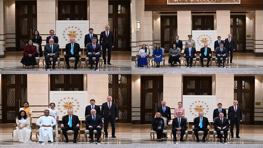 Serokomar Erdogan, balyozên Meksîka, Misir, Srî Lanka û Lîtvanyayê qebûl kirin