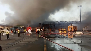 Fire breaks out at Bangladesh's main international airport, suspending flight operations