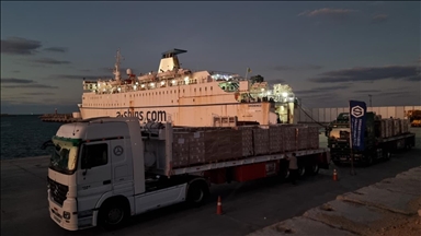 Türkiye'nin 25 insani yardım tırı Gazze için Refah Sınır Kapısı'na hareket etti